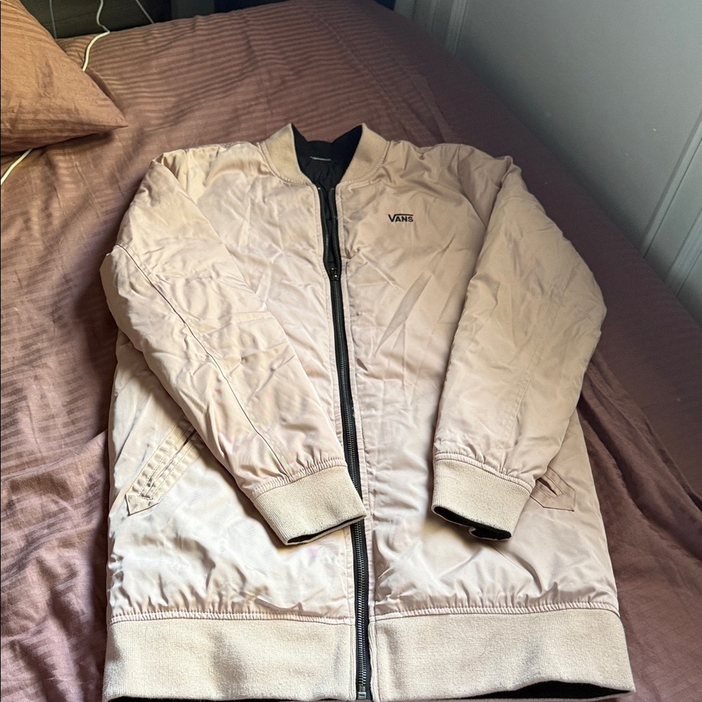 Vans Men's Beige Bomber Jacket